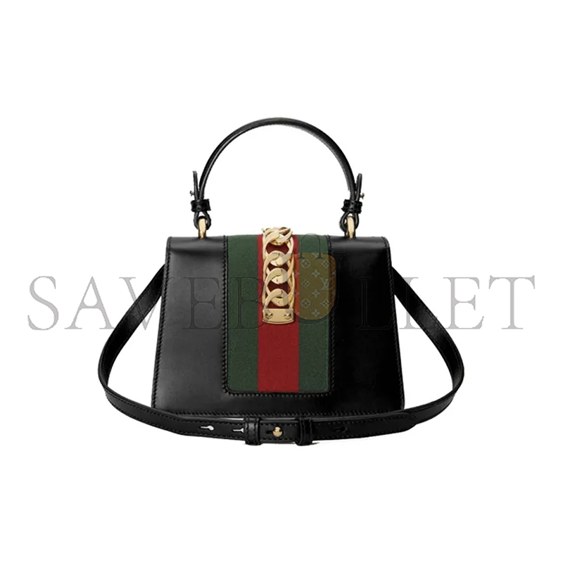 GUCCI SYLVIE MINI TOP HANDLE BAG 470270 (20*14*8cm)